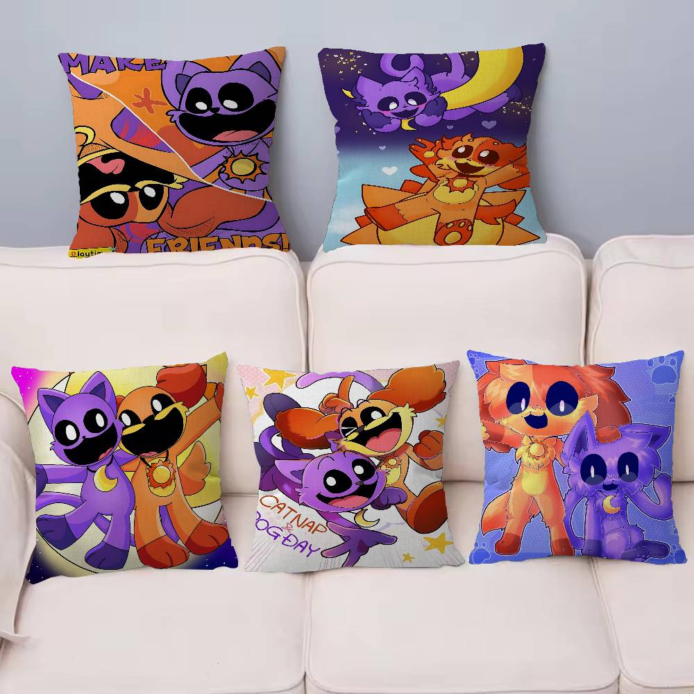C-Critters C-CATNAP D-DOGDAY Anime Pillow Cushion Cover Pillowcase Living Room Sofa Home Decor Customized