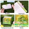2026 Luminous English Calendar 3D Hand Torn Notebook Paper Carving Treehouse Design Creative Desktop Decoration Ornaments