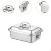 Lunch Box Divided Meal Easy to Clean Reusable Cookware Food Storage with Lid for Household