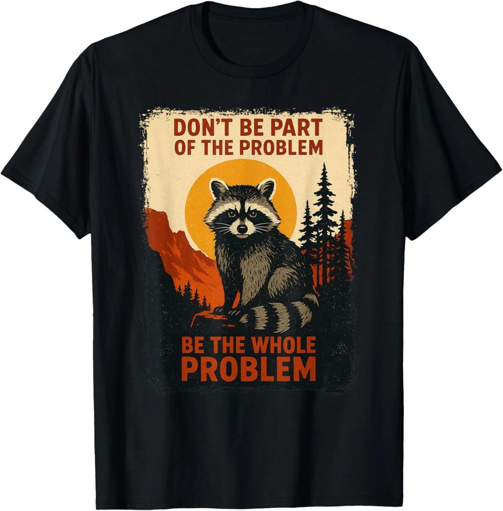 Funny Raccoon Nature Wildlife Outdoor Graphic Unisex T-Shirt