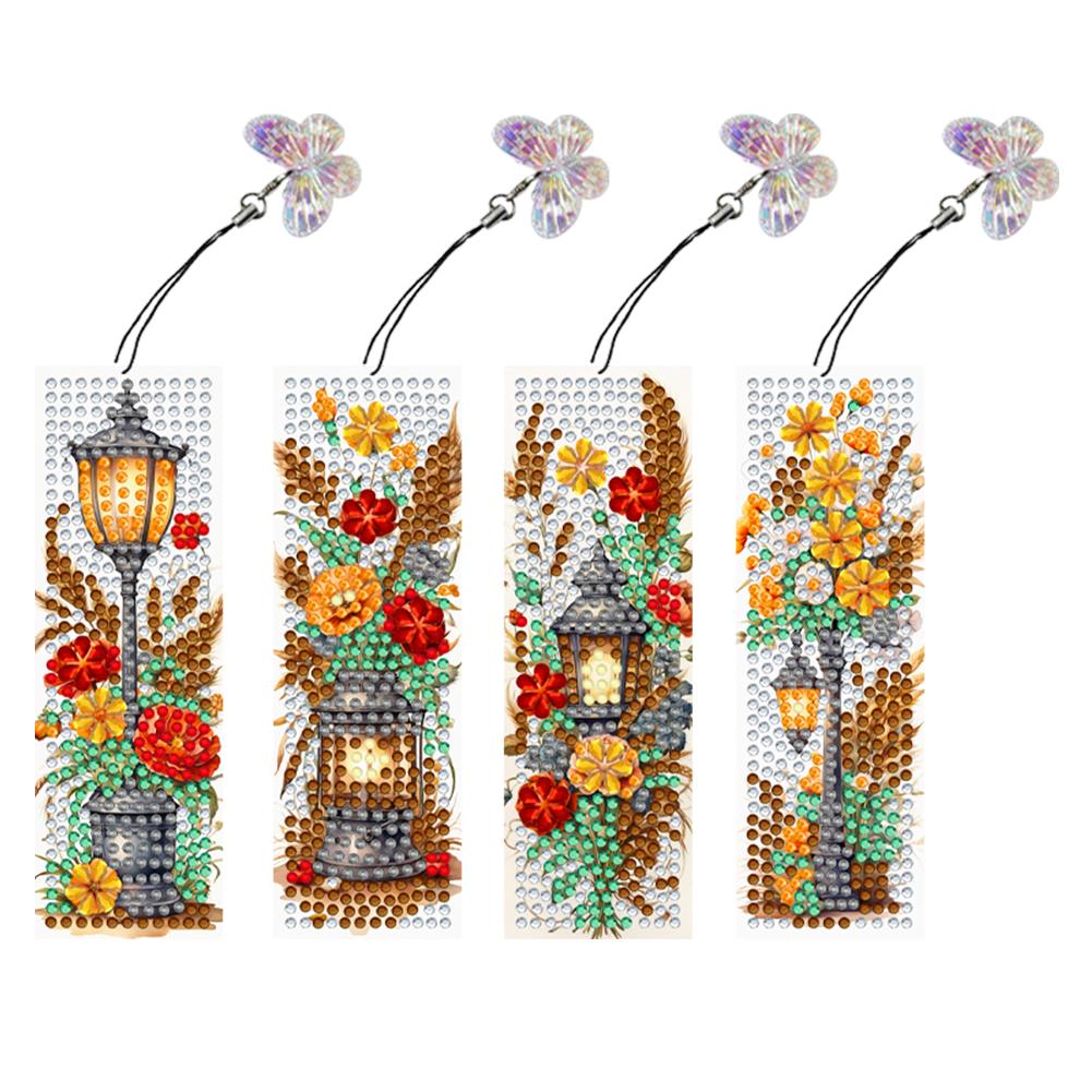 

4Pcs Special Shape Easter Bunny Eggs 5D DIY Diamond Painting Bookmark DIY Bookmarks Diamond Painting Kits for Reading Day Gift