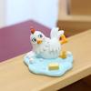 Funny Resin Slipping Chicken Figure Phone Stand Desk Decors Humorous Ornament Gift for Friend Family Birthday Holiday