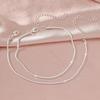 1/2Pcs Shiny Sparkling Simple Silver Color Anklet For Women Simple Elegant Copper Jewelry Female Beach Ankle Bracelet On Foot