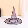 Breathable Halloween Witch Hat Sequin Halloween Headwear Funny Spider Witch Hat  Unisex Accessories