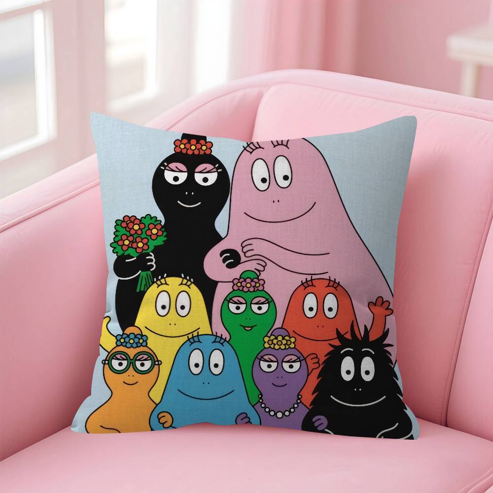 Cartoon Barbapapa CUTE   Maple Design Cushion Cover Happy Autumn Harvest decor Holiday Decorati Pillow Cover