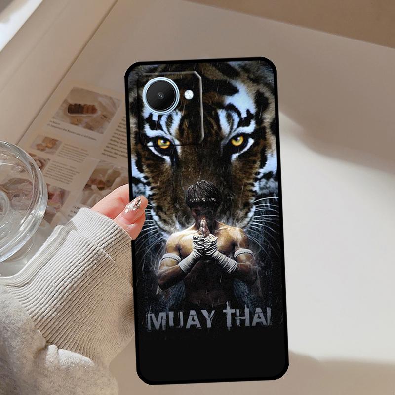 Muay Thai Kickboxen Kampf Für Realme C67 C75 C61 C55 C53 C51 C21Y C25S GT 7 Pro 5 6 GT 6T 10 11 12 13 14 Pro Plus Hülle