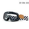 Vintage-Schutzbrille Harley-Motorradbrille Winddicht Sand Lokomotive Geländefahrt Halbschalenhelm 3/4 Helm Brille