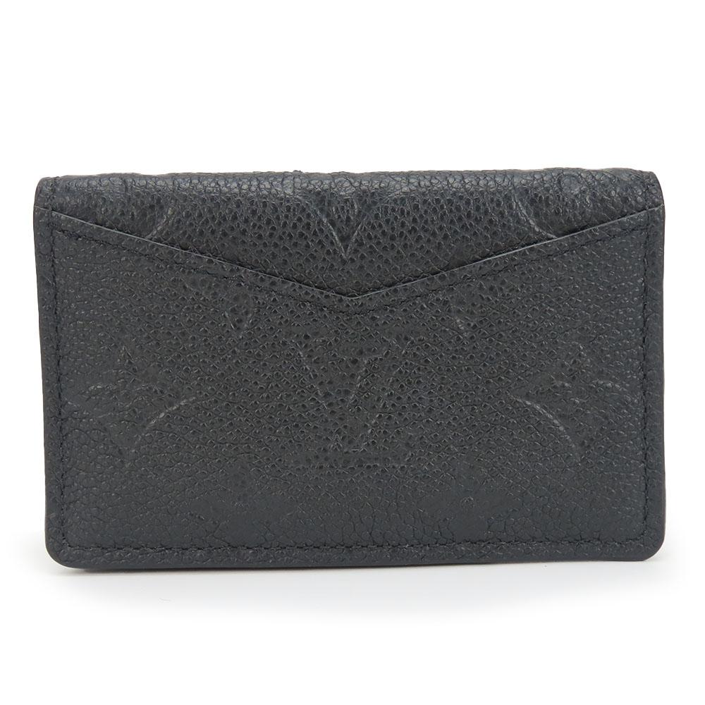 Used LOUIS VUITTON Card Case Unveil Cult M58456 Devisit Monogram Ann Platt Noir black Bifold Wallet