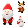 Plush Christmas Santa Elk Snowman Stuffed Doll Xmas Toy Gift Boys Girls Kids