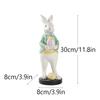 Easter Bunny Craft Resin Simulation Bunny Home Bunny Figurines Ornament Home Outdoor Garden Patio Decoration