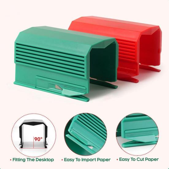 Christmas Wrapping Paper Trimmer Easy Cutting Gift Packaging Paper Slider Tool with Anti-Slip Design
