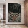 Deer In Forest Canvas Painting Animal Wall Art Picture Posters and Prints for Living Room Decor Porch Home Decoration Cuadros