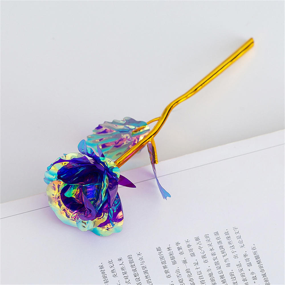 Multi-Color Gold Plated Rose Flower Romantic Valentine’s Day Mother's Day Gift Garden Decoration Flower Decoration