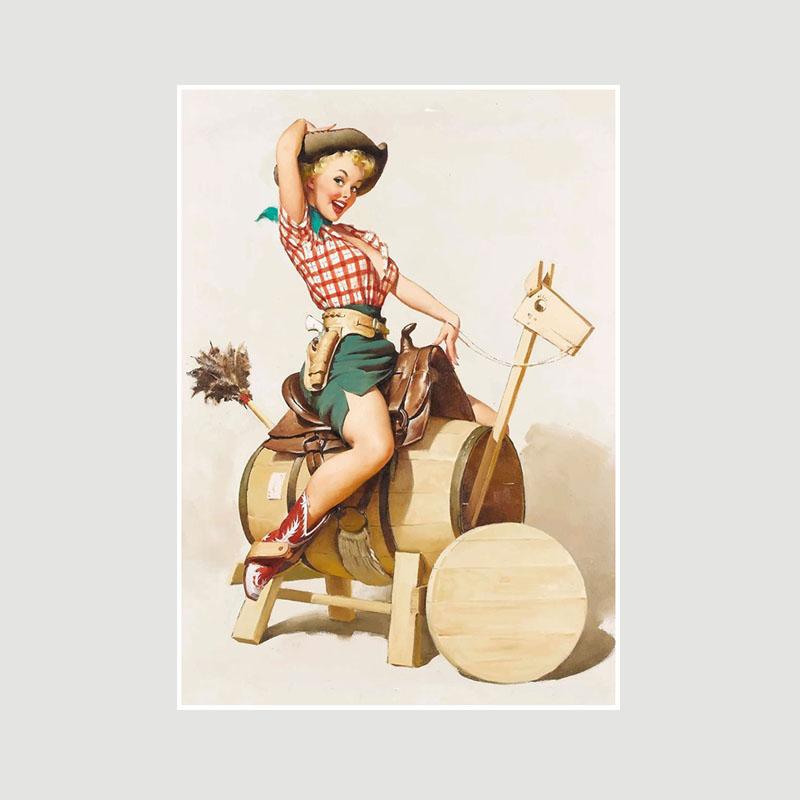 

Старовинний білий папір Pin Up Girl Плакат Паб Кухня Оздоблення спальні Картини Картини Настінні малюнки Принти Домашній бар Декор Інтер єр Фреска 42x30cm