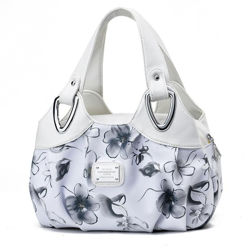 Contrasting colors, new fashion trends, large-capacity printed simple women's bags
