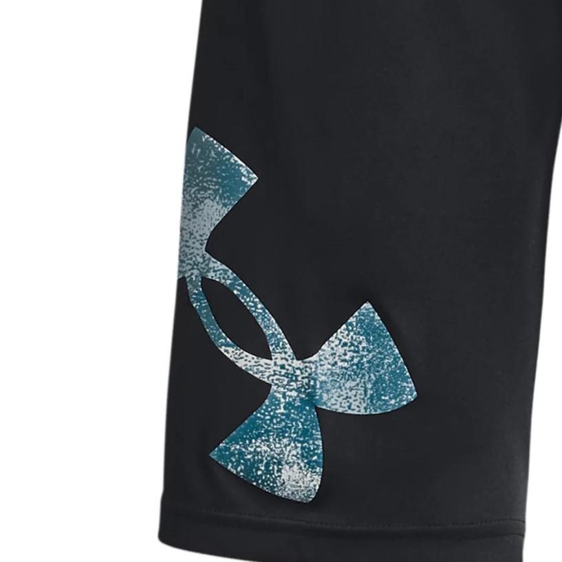 Under Armour Kids Logo Print Straight Leg Shorts Kids shorts Charcoal-Gray 1373525-002