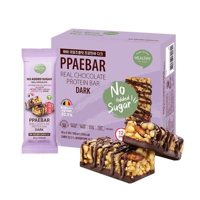 Peba Barres Protéinées Chocolat Noir Réel 1 Boîte 9 Pièces, 360g, 1 Boîte