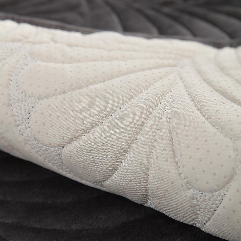 Flannel Sofa Cushion Plush Cover Machine Washable Simple Design for Autumn Winter Comfortable Seat Cushion