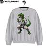 Unisex Crew Neck Sweatshirt | Martial Arts Dinosaur Graphic Taekwondo Karate