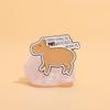 Unique Capybara Brooch Charming Animal Pin Decorative Metal Accessory For Fashion