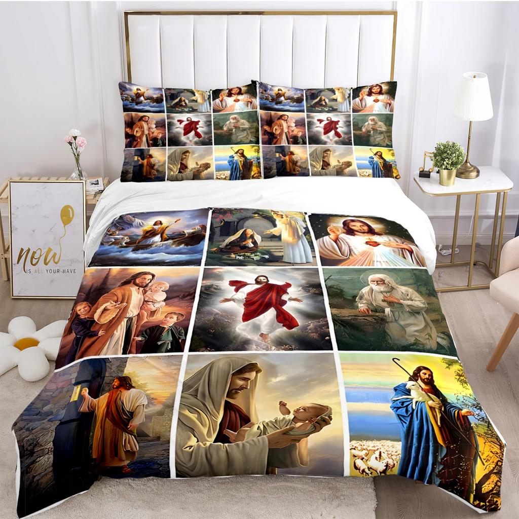 Kind Blesed Virgin MMary All Season Duvet Cover Comforter Bedding Collection Soft Quilt Cover And Pillowcases Singledoublequeenking