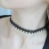 New ArrivalS Open Run Women S Layered Chain NeckLace With Lace Decoration