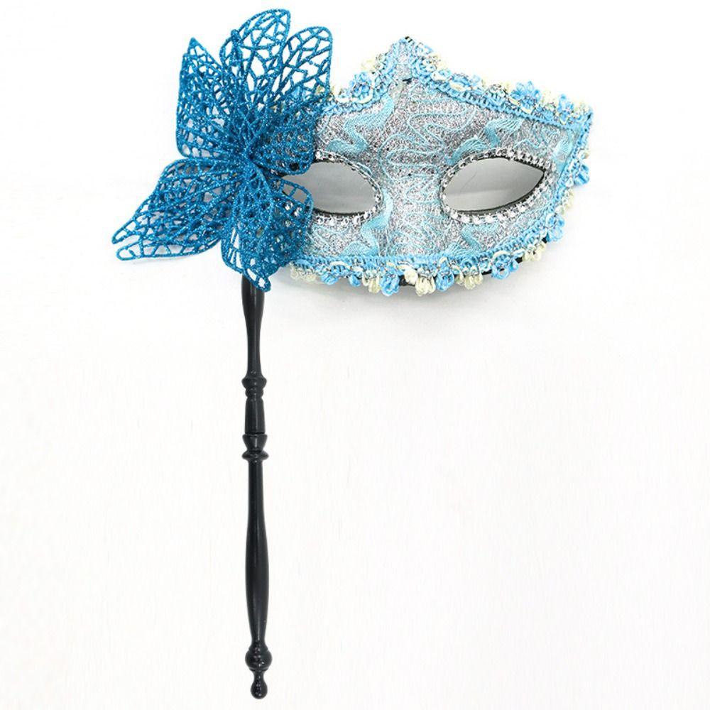 Halloween Dressing Butterfly Hand Hold Mask Party Face Mask  Halloween Prop Accessories