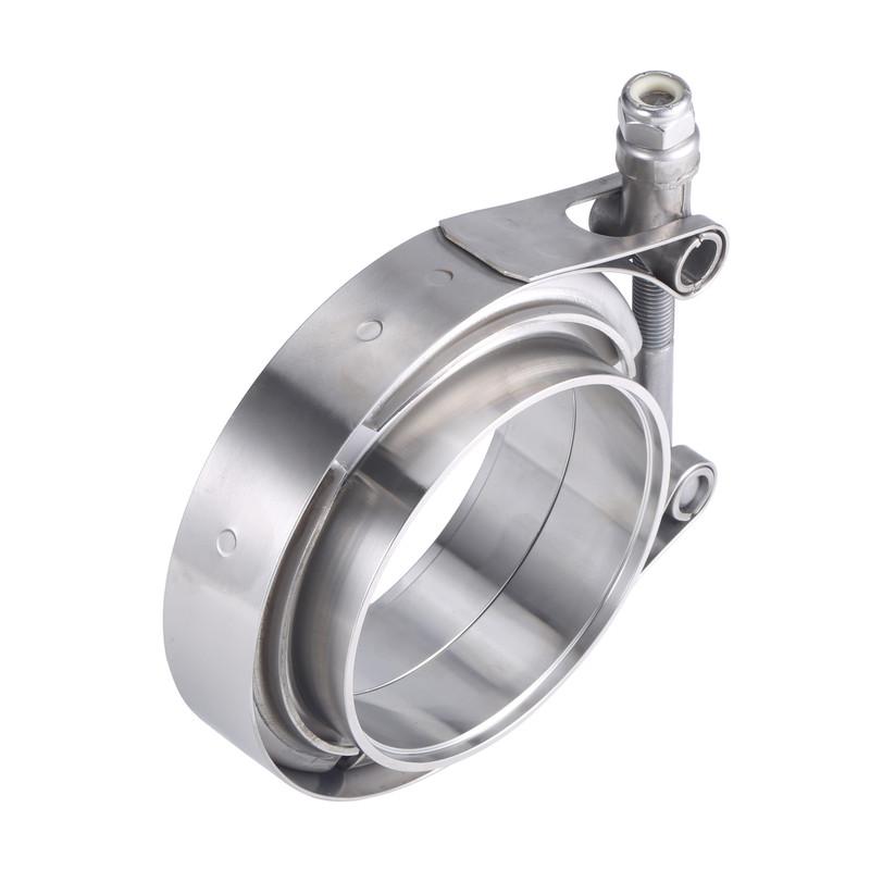 304 Stainless Steel V Band Clamp  2" 2.5" 3 Inch 51 63 76 mm Turbo Exhaust Pipe Vband Clamp Male Female Flange V Clamp Kits