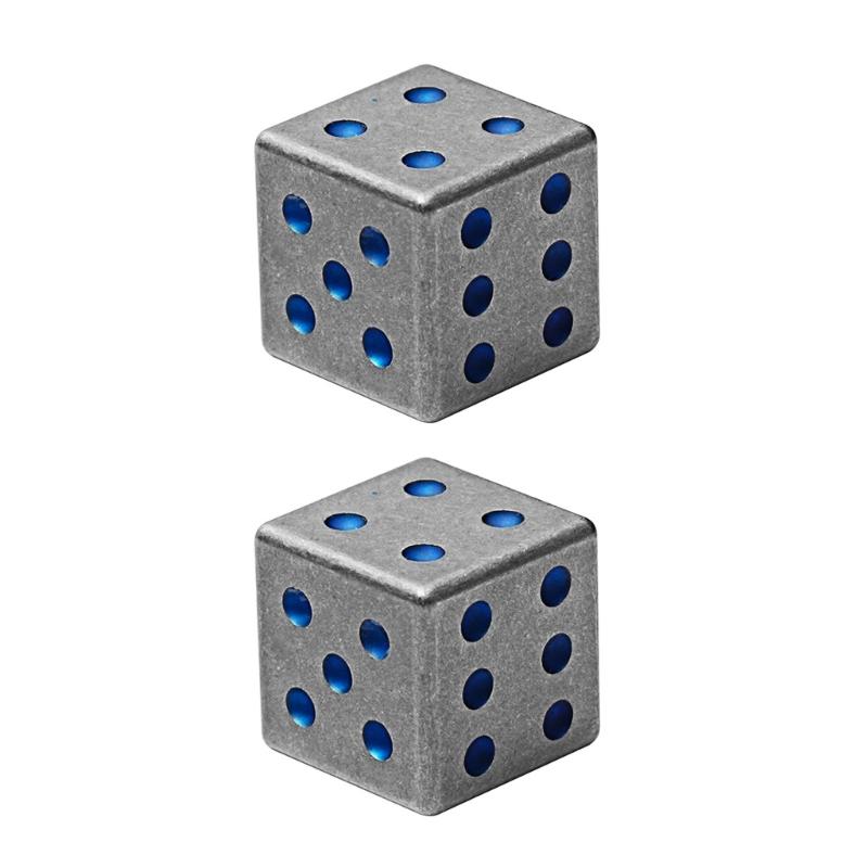 

2Pack Highly End Titaniums Entertainment Dices, Gaming Dices Perfect For Casino Game Gatherings,Keychain Pendant 1