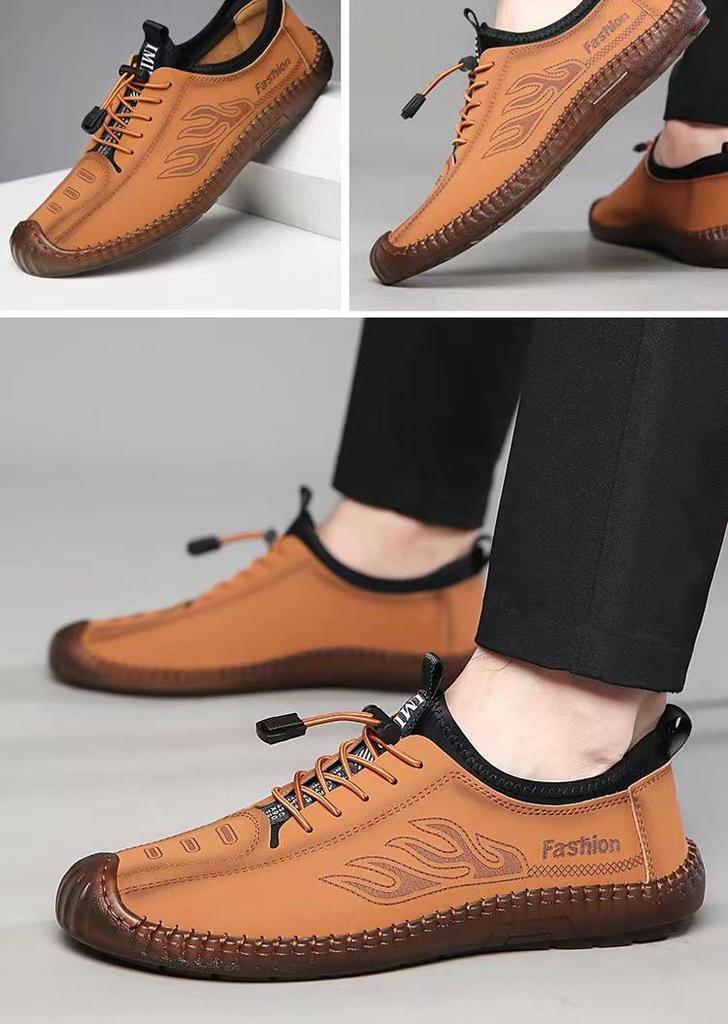 Men's Soft-Soled Breathable Casual Korean Fashion Driving Shoes
