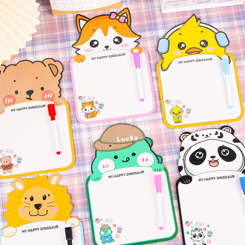 Cartoon Erasable Drawing Board Kids Graffiti Message Whiteboard Student Stationery Gift