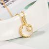Fu Character Chalcedony Necklace - Women's Trendy, Simple Chinese Style Pendant with Versatile Fashionable Clavicle Chain