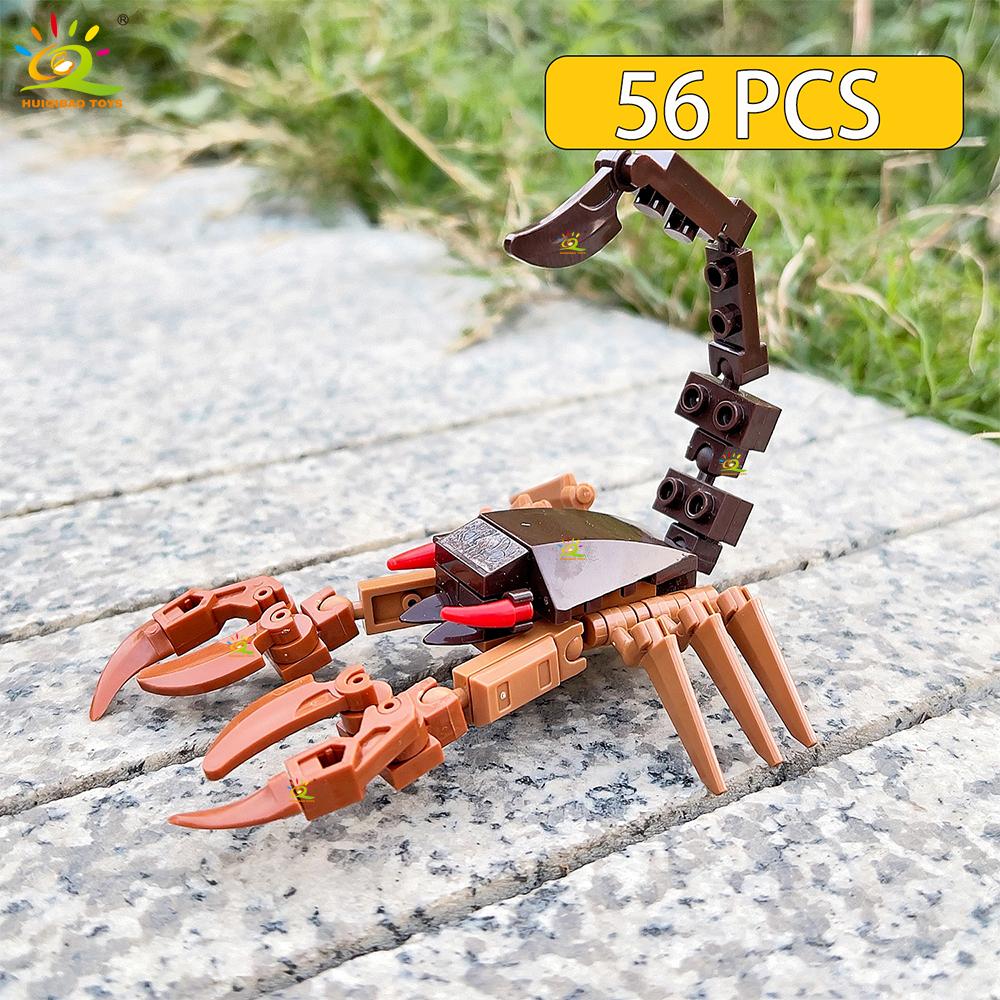 Non-Toxic Creative Moc Insect Building Blocks Bee Dragonfly Ant Mantis Butterfly Children'S Assembled Toys Animal Ornaments Gifts