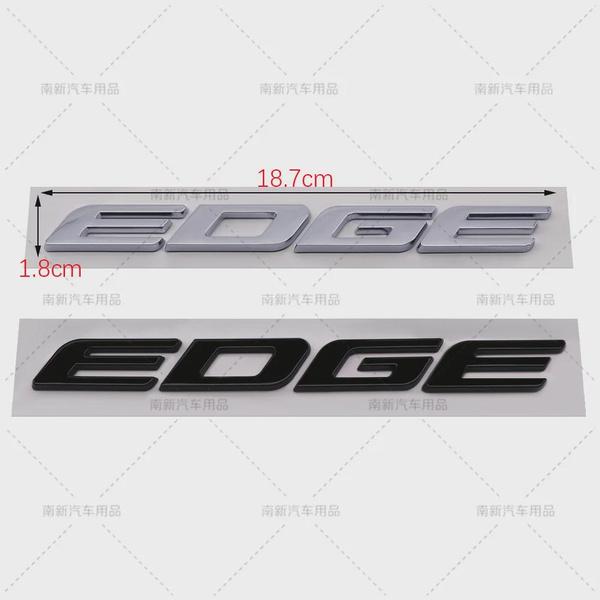 3D Metall ABS Autoaufkleber Kante Schriftzug Motorhaubenschild Emblem Plakette Autokarosserie Kotflügel Heckklappe Modifikationszubehör Für Edge
