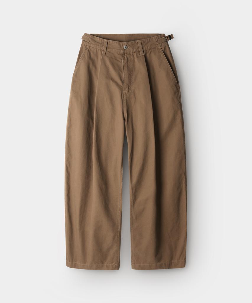 INDUST Vtg Single-Pleat Tab Wide Pants_Charcoal