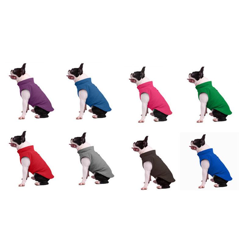 Zimowe Ciepłe Polarowe Ubrania dla Psów Płaszcz Chihuahua Kurtka dla Zwierząt Kamizelka z D-Ringiem Odzież dla Buldoga Francuskiego Ubranka dla Szczeniąt Kostium York