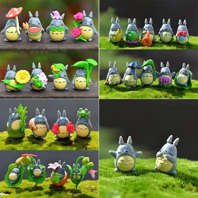 Kendin Yap Lotus Yaprağı Yavru Kedi PVC Süslemeleri Yosun Mikro Manzaraları İçin - 10'lu Set