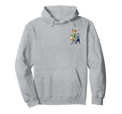 Disney Zootopia Finnick & Judy Hopps Pocket & Back Portrait Hoodie