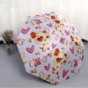 1pc Puppy Print Automatic Opening and Closing Folding Umbrella with 8 Iron Ribs - Portable, Foldable for Travel yy251124117
