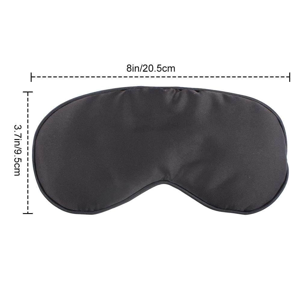 Silk Eye Mask Black for Blocking Light Special for Sleeping Eye Protection for Both Men and Women