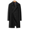 Autumn and Winter New Men's Woolen Coat Medium and Long Double-breasted Thickened Down Take-off Liner Coat Coat