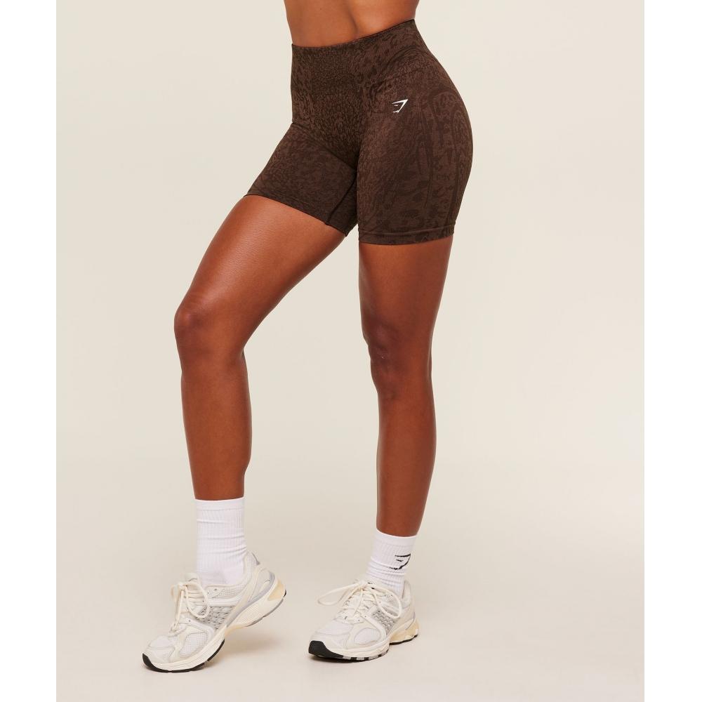 Gymshark Adapt Animal X Whitney Shorts Gs Archive Brown Gs Soft Brown B6b3h Ndjq
