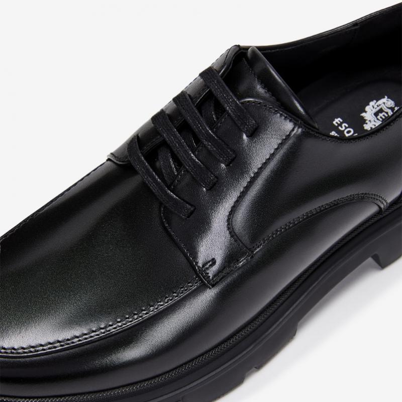 ESquire Men S Comfort Urban Clipper Stitched dreSS Derby Black