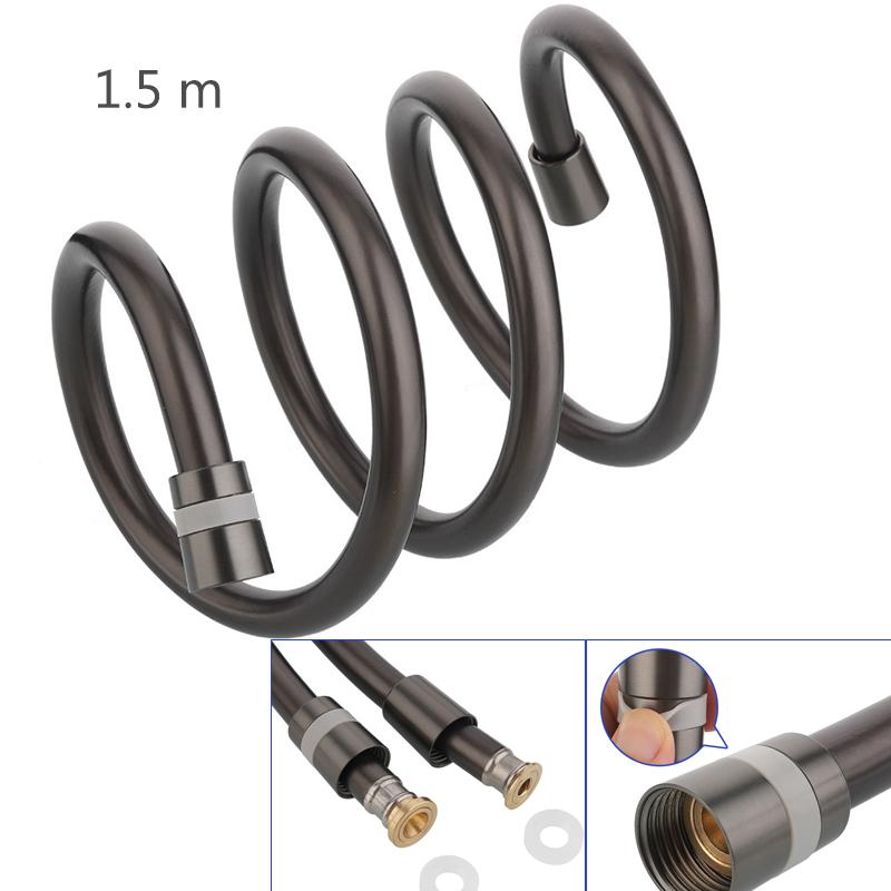 1.5/2.0M PVC Silicone Shower Head Hose Flexible Pipe Tube High Pressure Water Powerful Multilayer Plumbing Bathroom Accessories