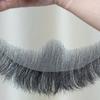 2Pcs Fake Beard Goatee Mustache Handmade Invisible Lace Facial Hair False Goatee Beard Halloween Dressing Men Makeup Drama Party Movie Prop