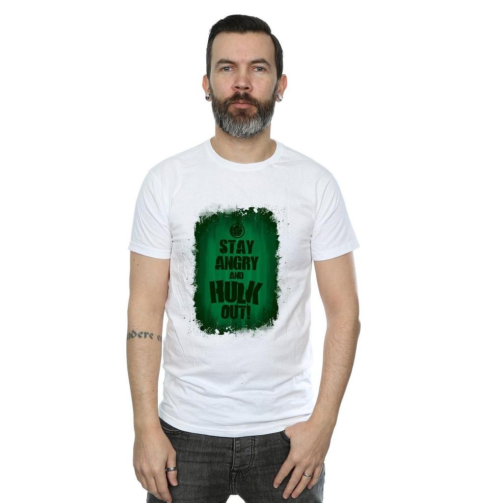 Marvel Mens Hulk Stay Angry T-Shirt