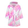 Winter Blue Bathrobe for Boys Girls Kids Sleepwear Children Bath Robe Pajamas Teenages Flannel Loungewear