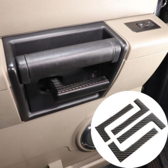 Kohlefaser Innen Türgriff Leiste Zieraufkleber für Hummer H2 2003-09