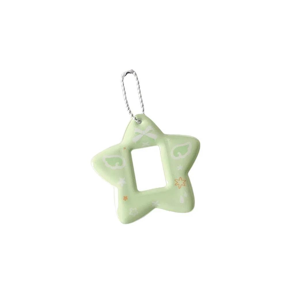 With Keychain Mini Photocard Holder Star Pendant Hanging Decoration ID Photo Photocard Frame Korean Ins Style Picture