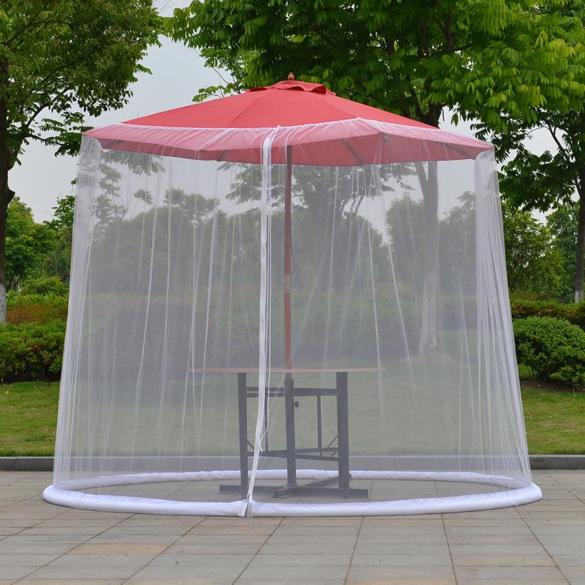 Outdoor Umbrella Table Screen Picnic Net Cover 300 * 230cm (only Mosquito Net, Excluding Umbrella)